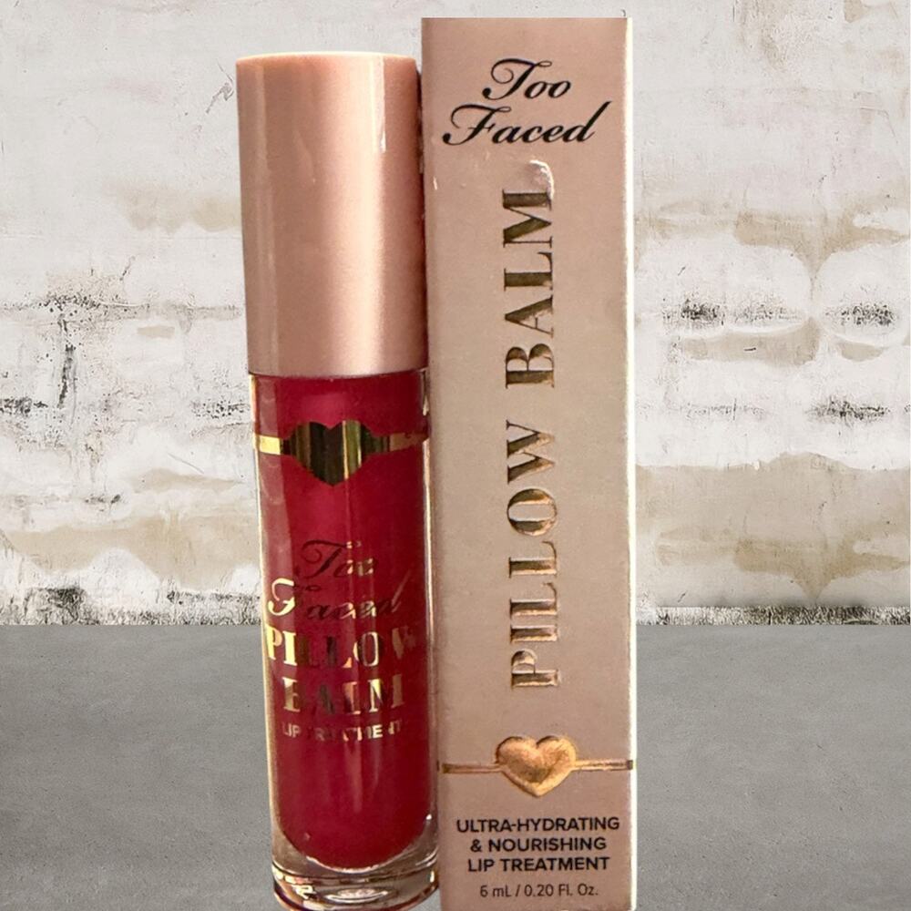 Too Faced $28 Pillow Balm Hydrating Lip Treatment Lip Balm Juicy Watermelon NIB